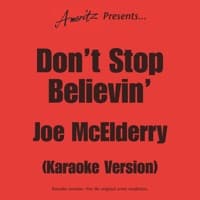 Don't Stop Believin' (In The Style Of Joe McElderry) album artwork